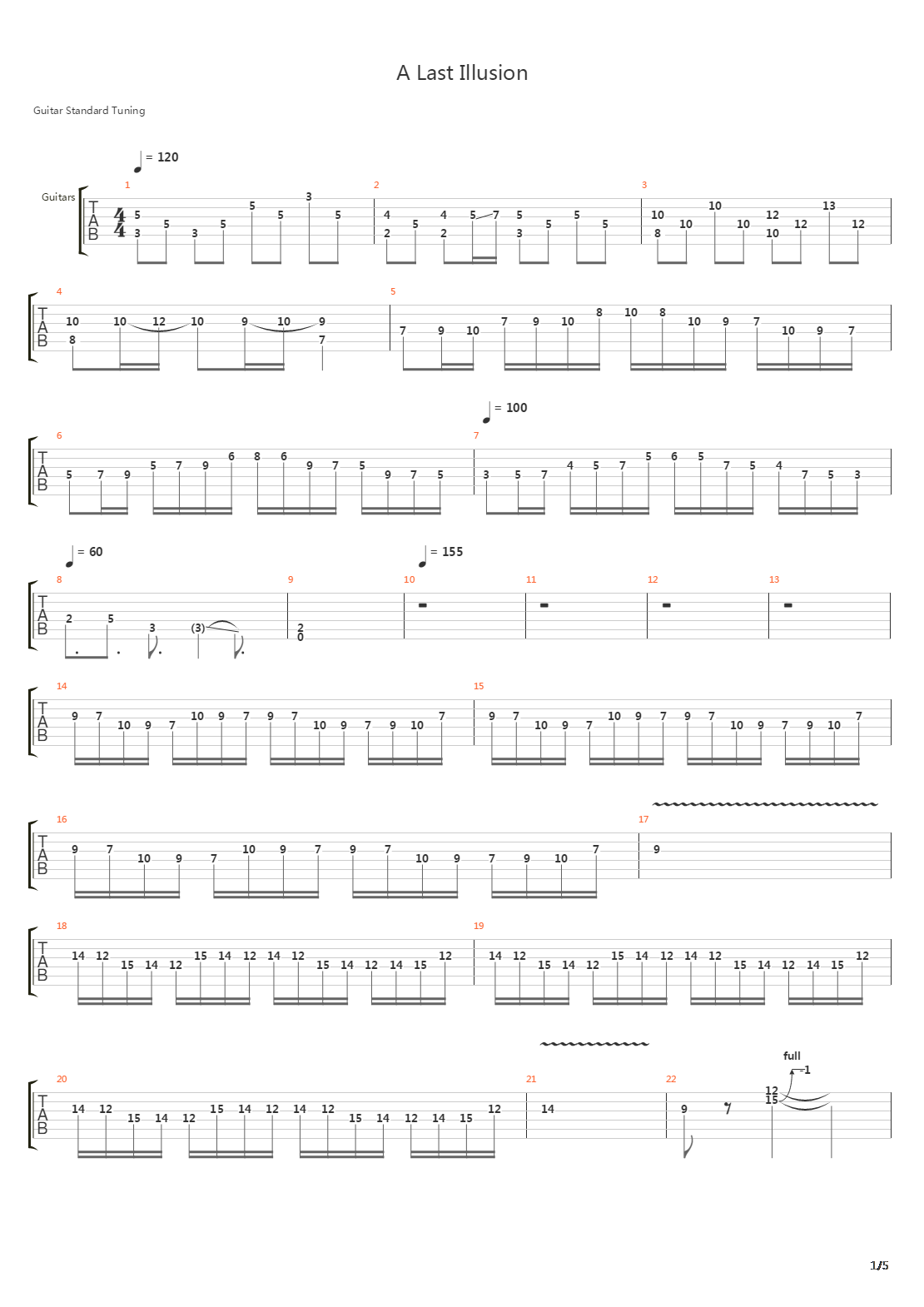 A Last Illusion吉他谱