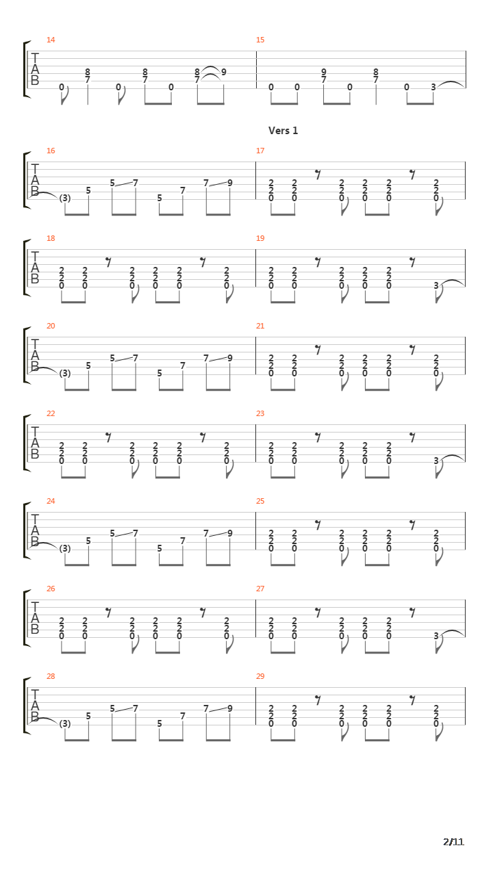 Tari Ca Muntii吉他谱