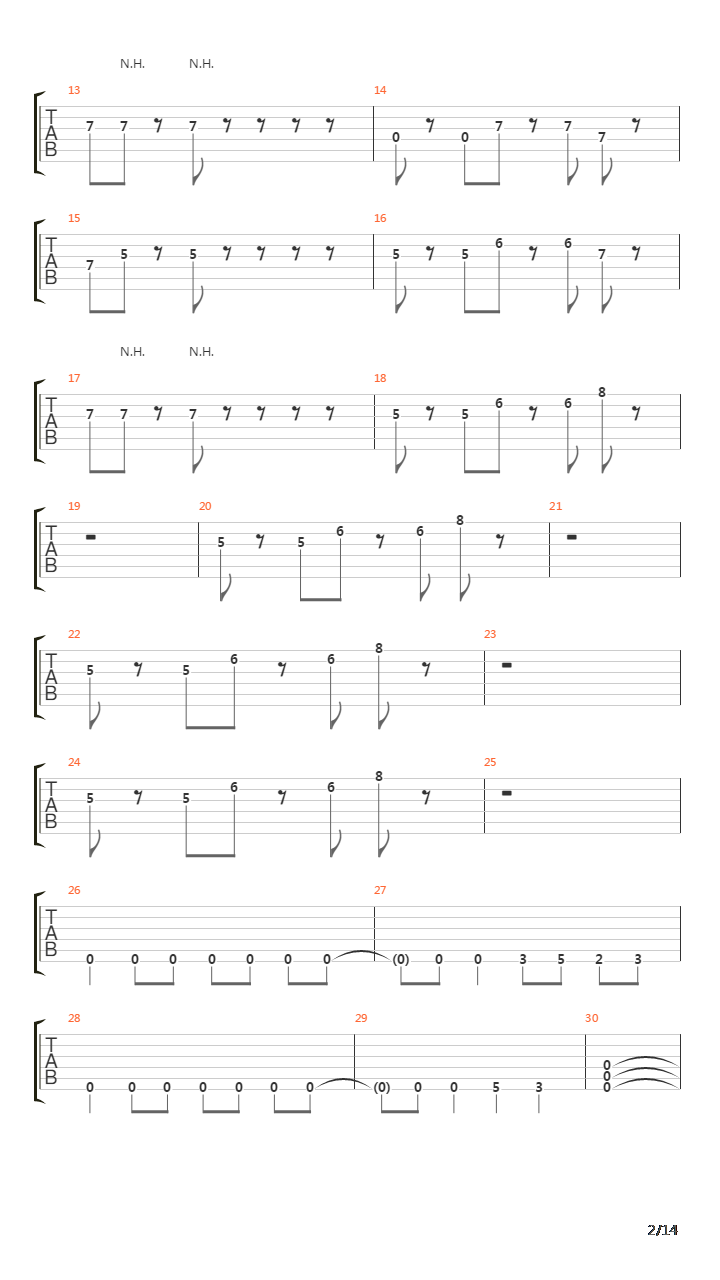 Reversi吉他谱