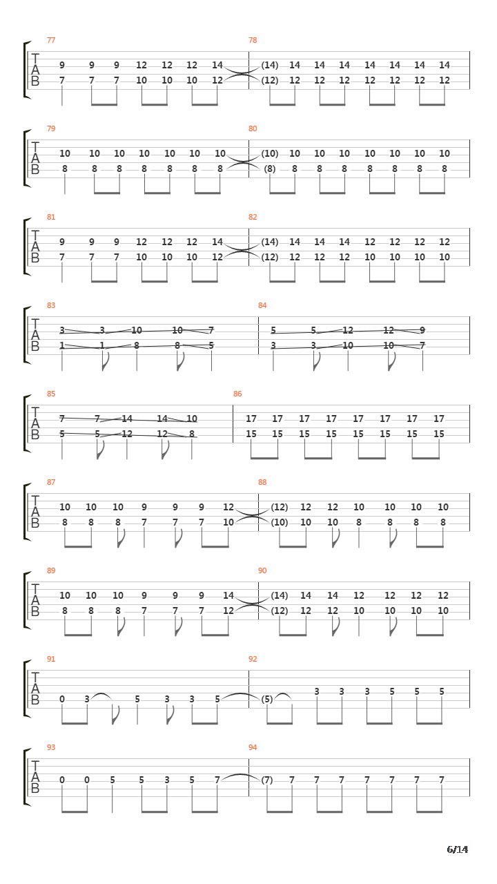 Reversi吉他谱