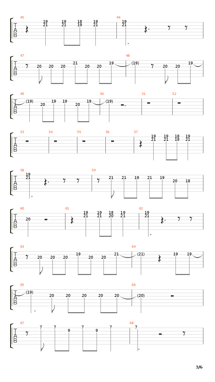 Ain't Talkin' 'Bout Love (Standard Tuned)吉他谱