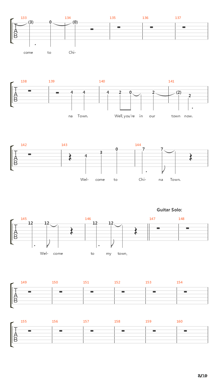 China Town吉他谱