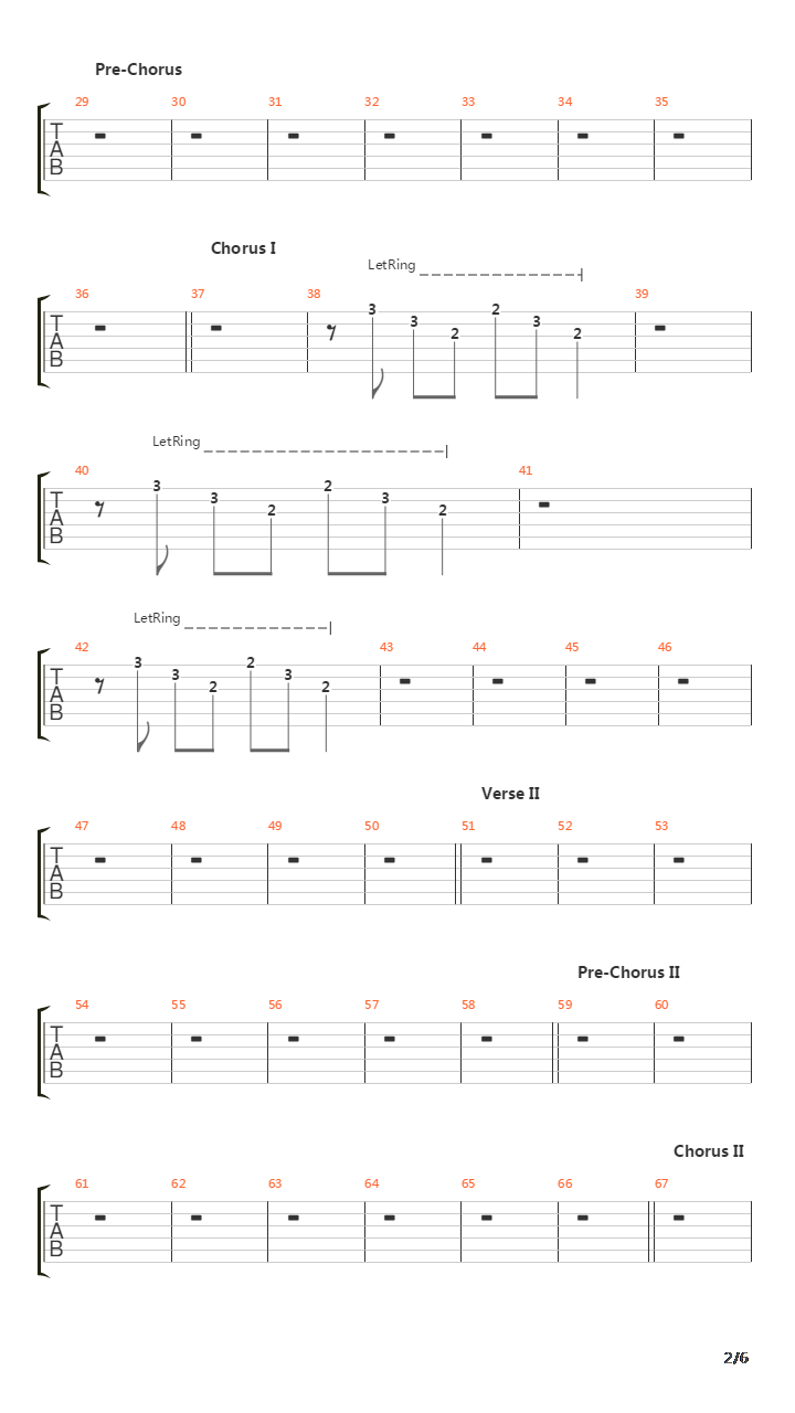 In A Simple Rhyme吉他谱