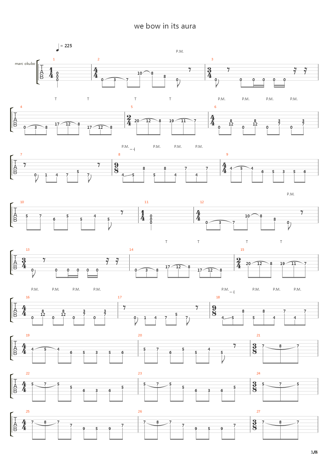 We Bow In Its Aura吉他谱