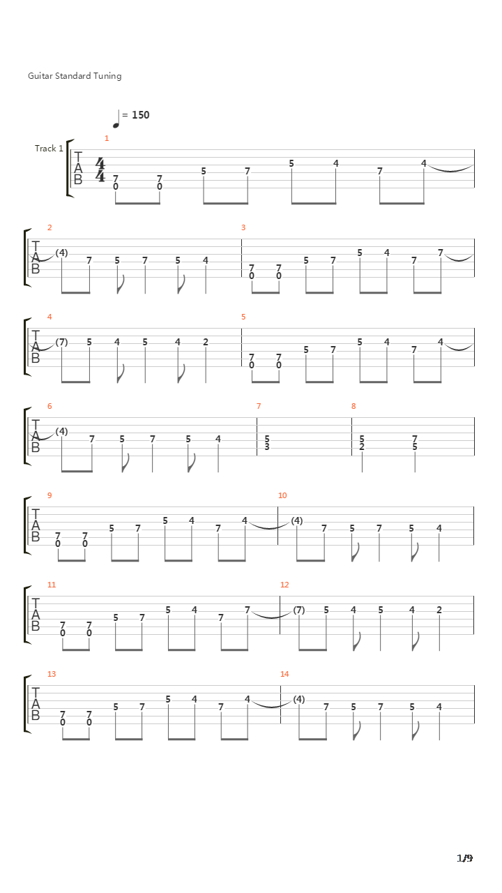 Lost Poem吉他谱