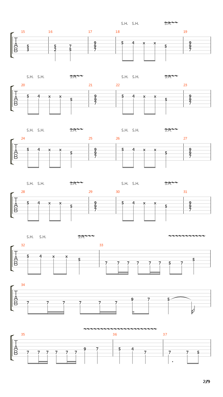 Lost Poem吉他谱