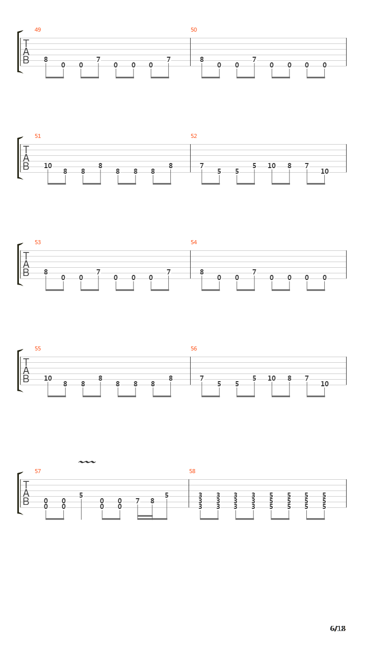 Pulled Into The Abyss吉他谱