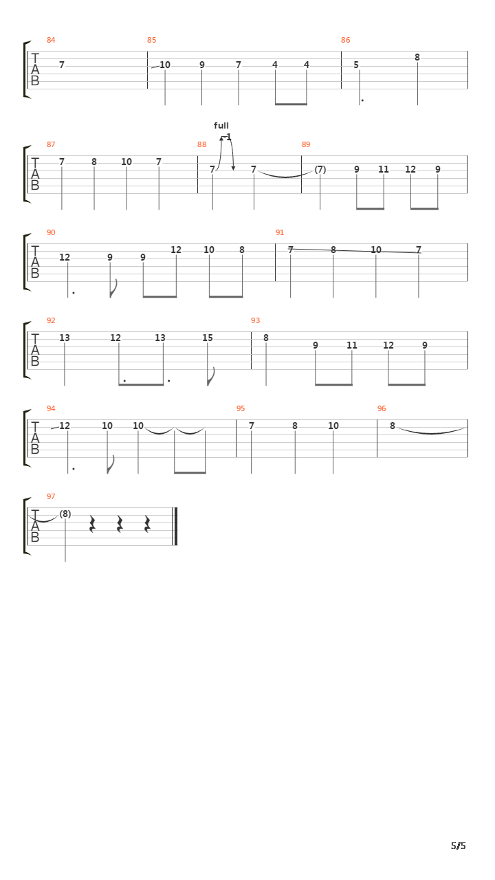 Amoroso吉他谱