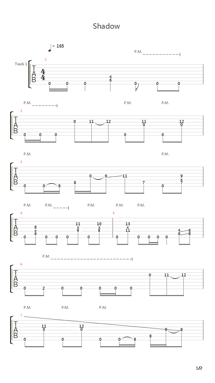 Shadow(Not Finished)吉他谱