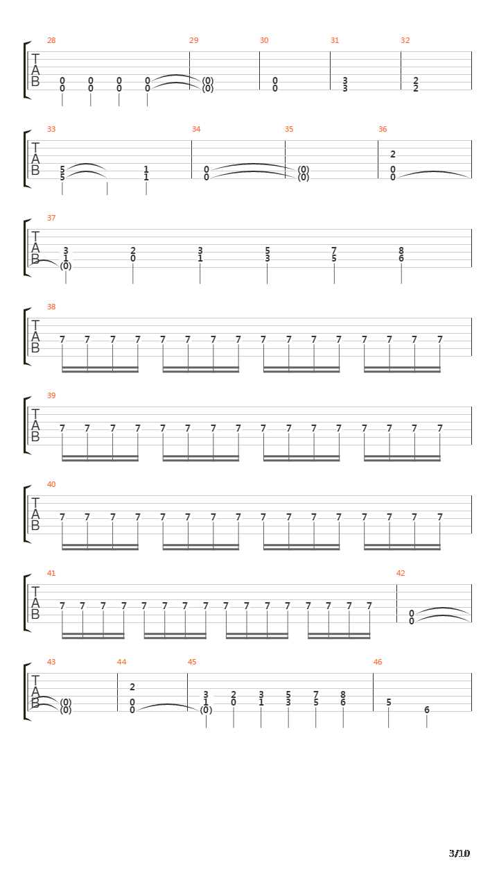 Hardcore吉他谱