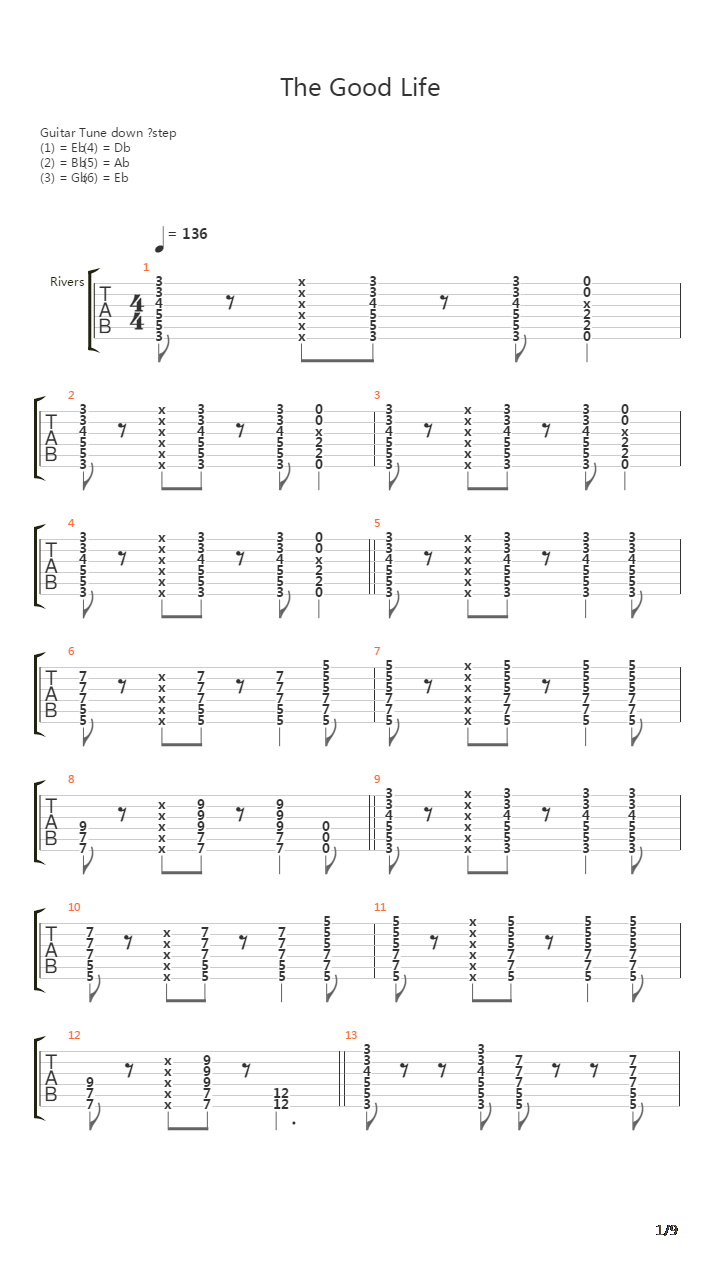 The Good Life吉他谱
