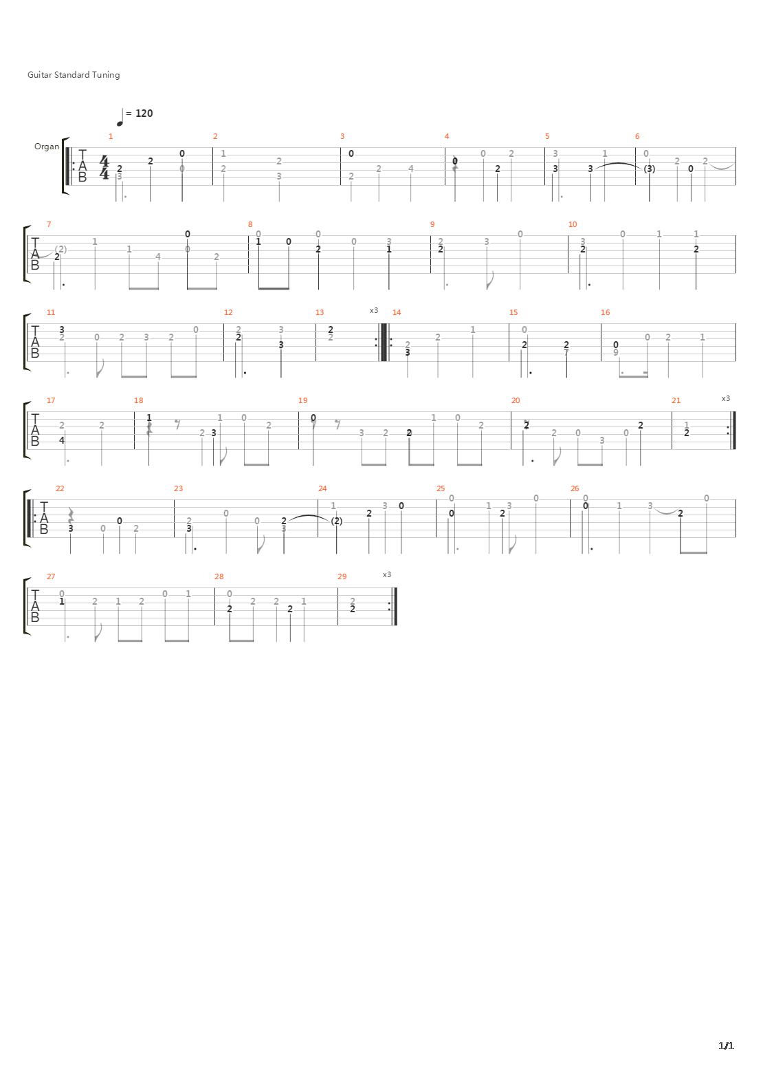 Pavane吉他谱