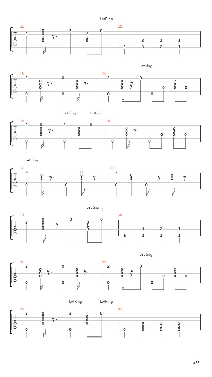 Bebop (E Tuning)吉他谱