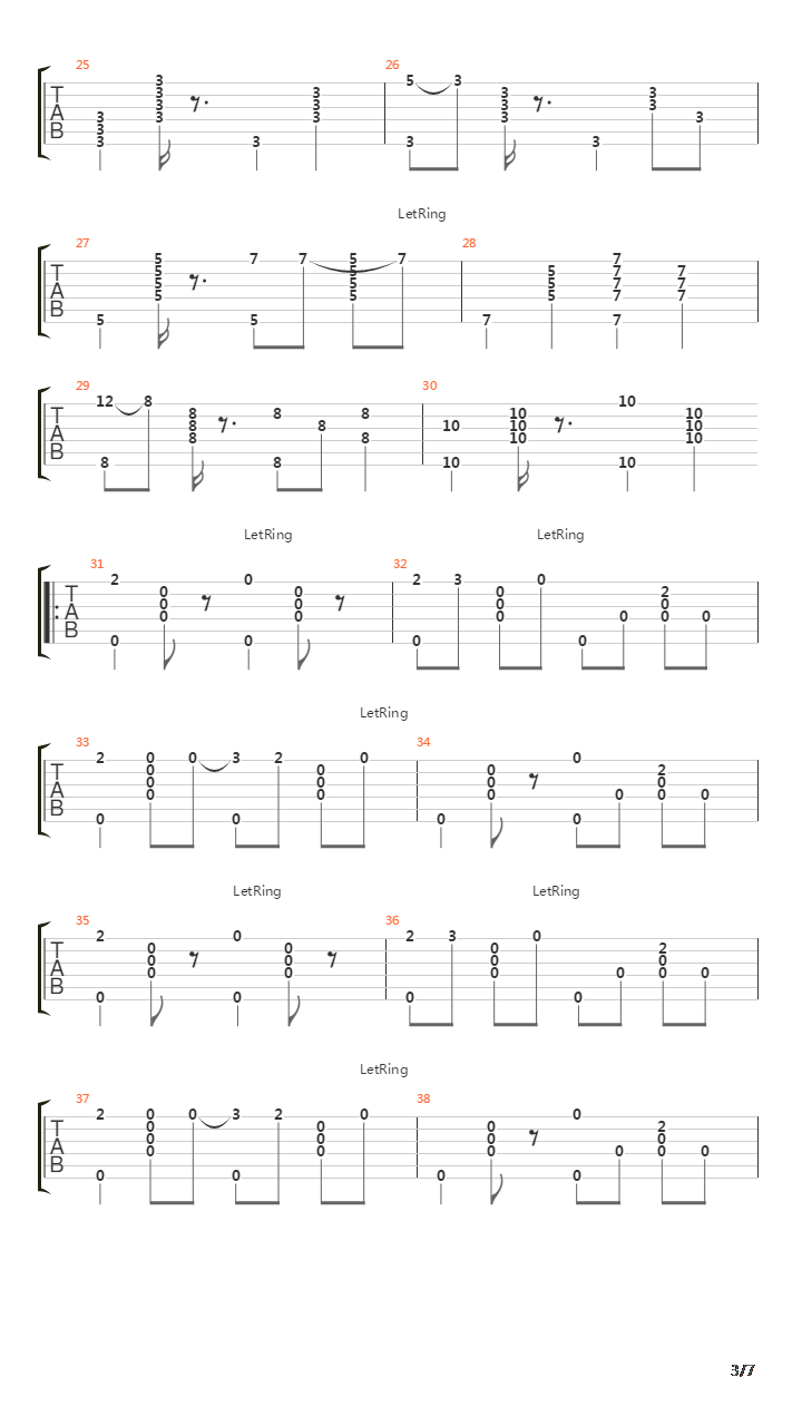 Bebop (E Tuning)吉他谱