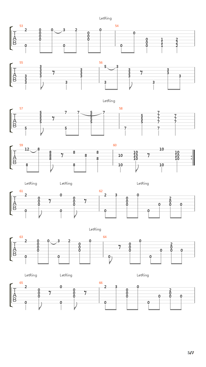 Bebop (E Tuning)吉他谱