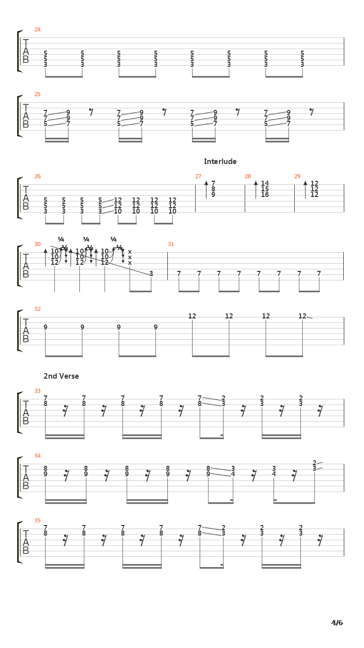 Pin吉他谱