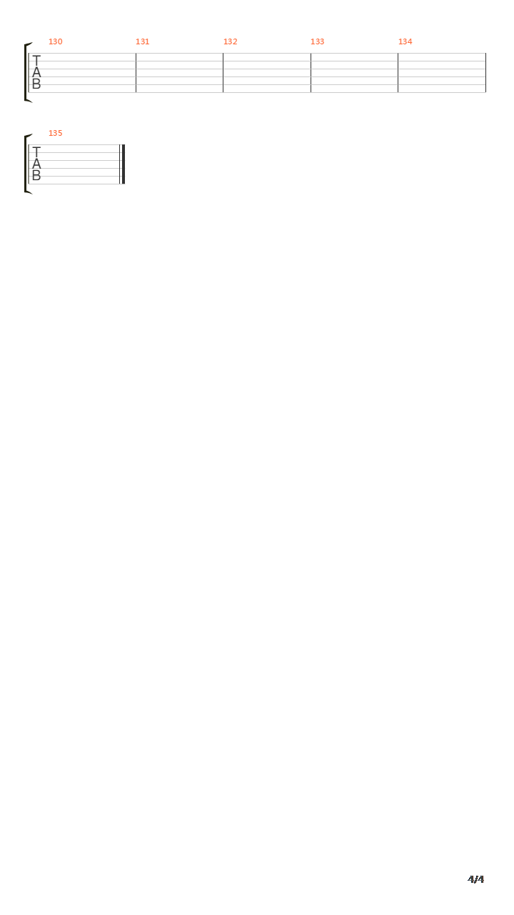 Au Depart吉他谱