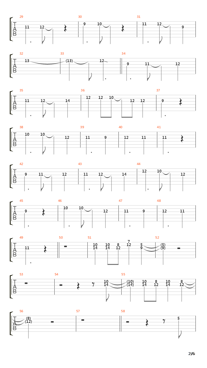 Overture 1383吉他谱