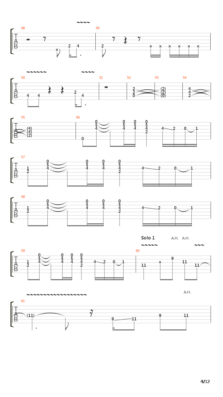 Legs吉他谱