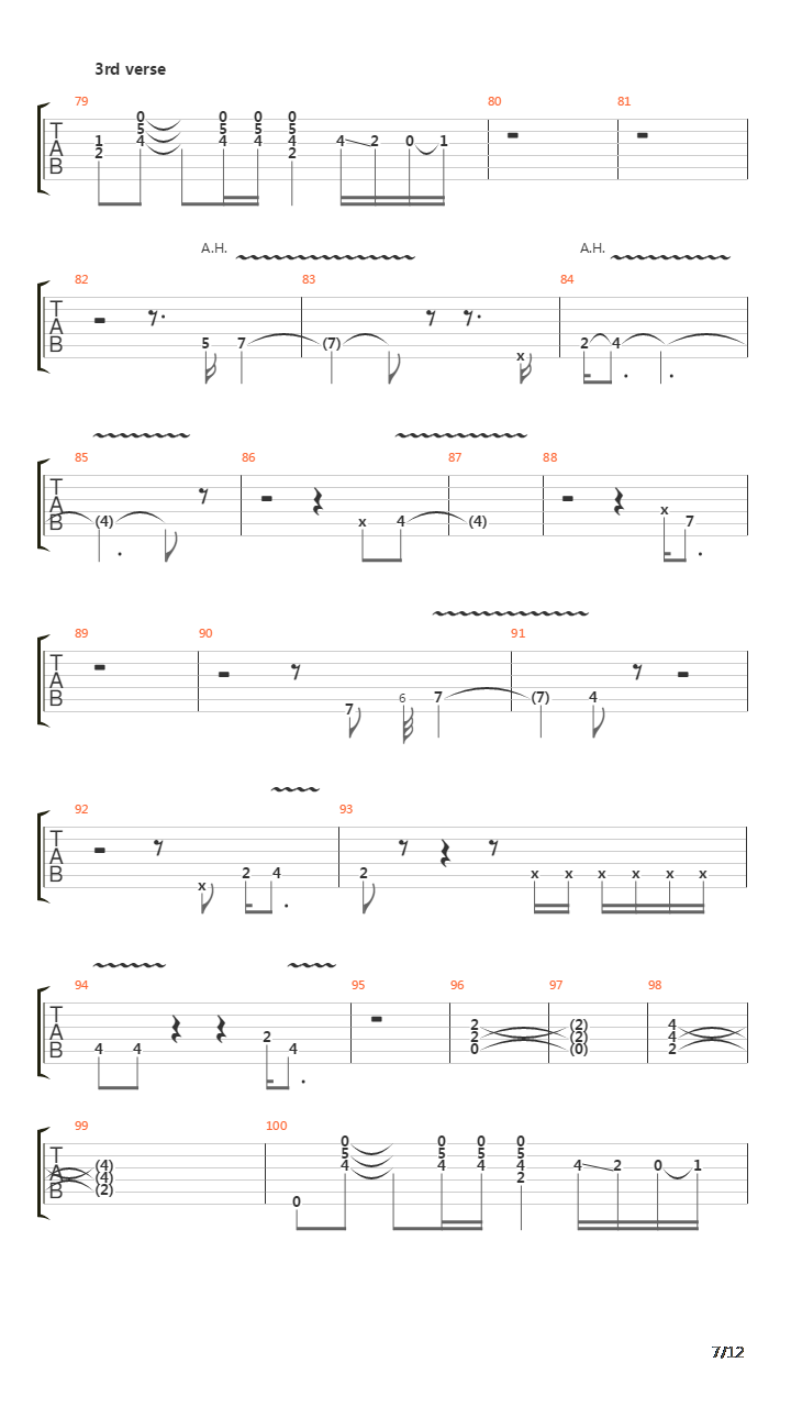 Legs吉他谱