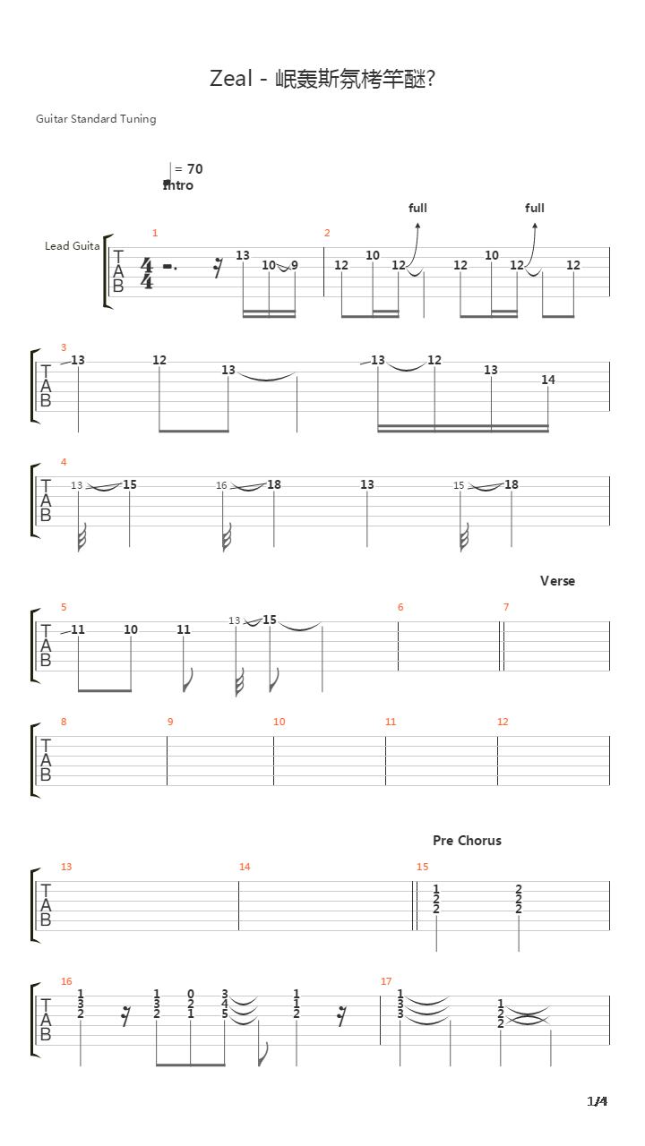 Bab Nai Tee Ter Rak吉他谱
