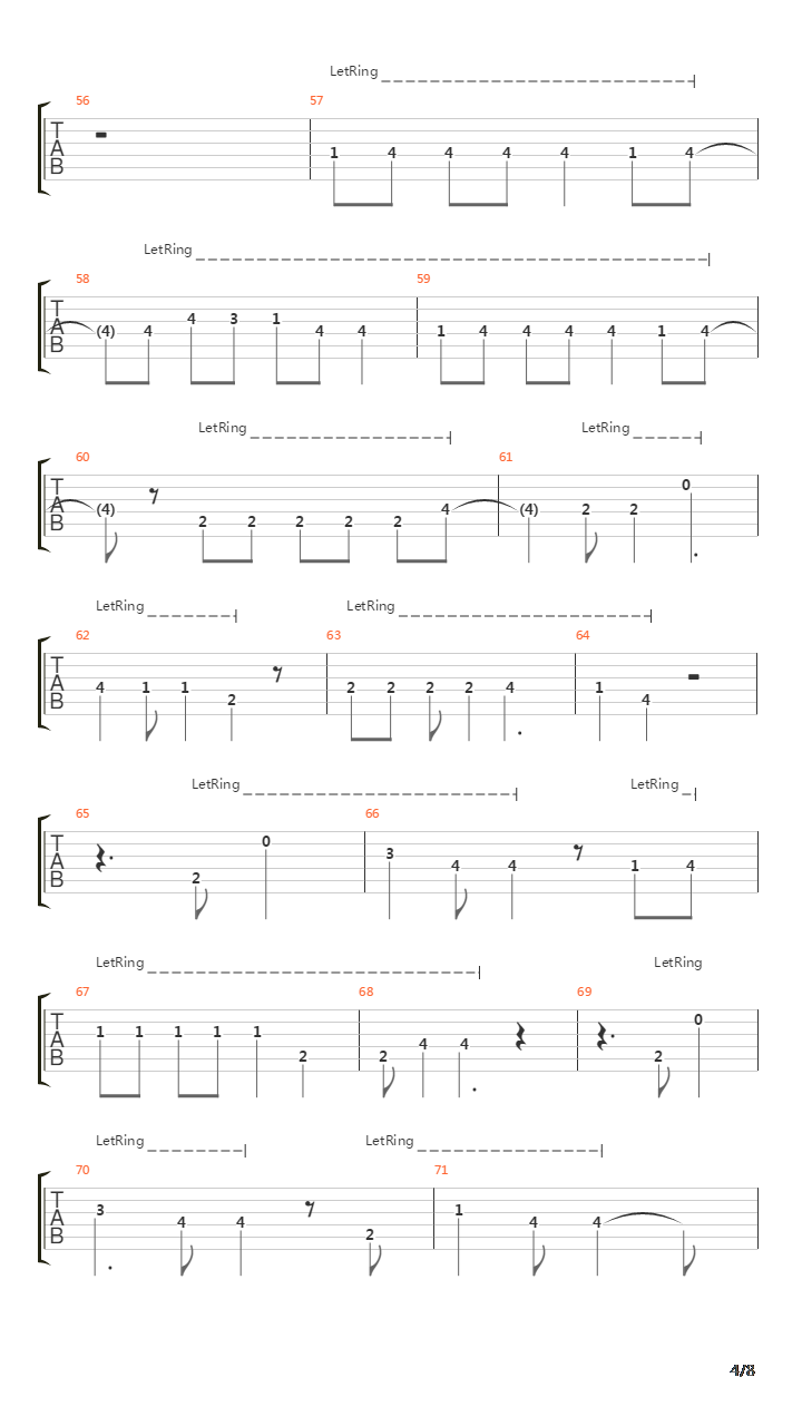 谢谢你吉他谱