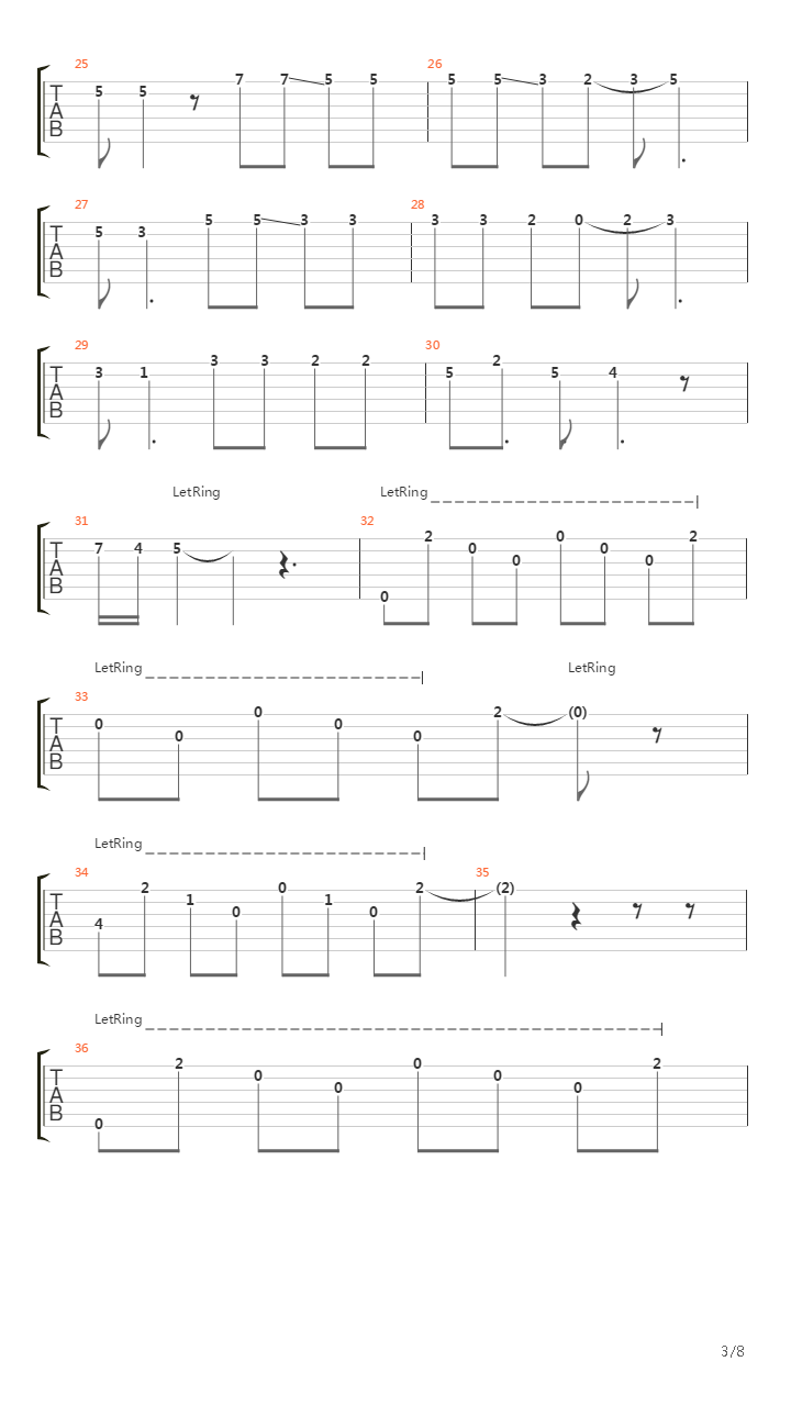 Cascada吉他谱