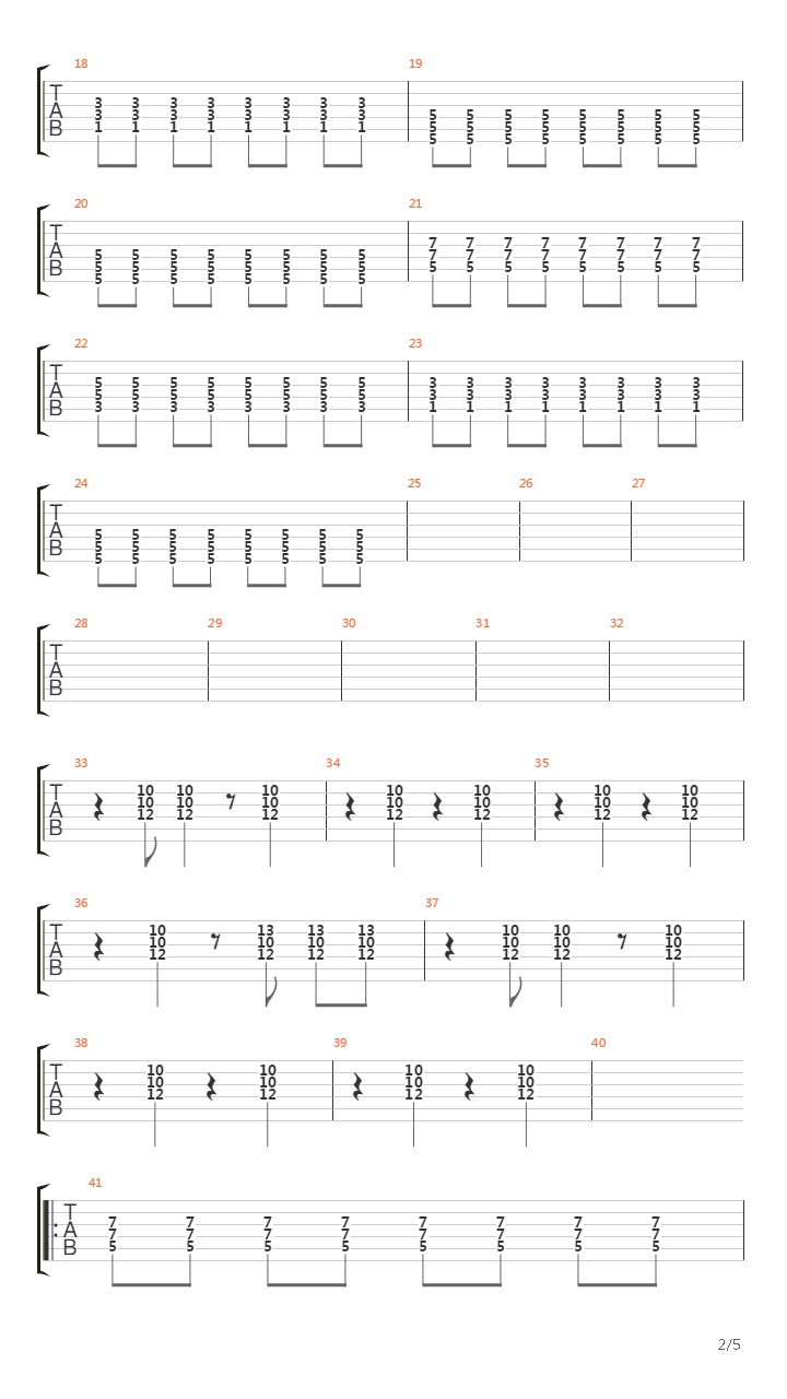 The Way Back吉他谱