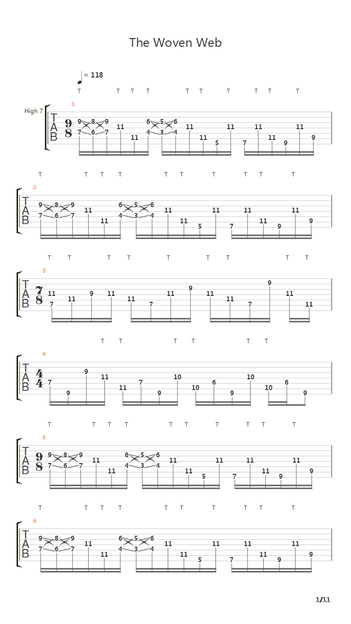 The Woven Web吉他谱