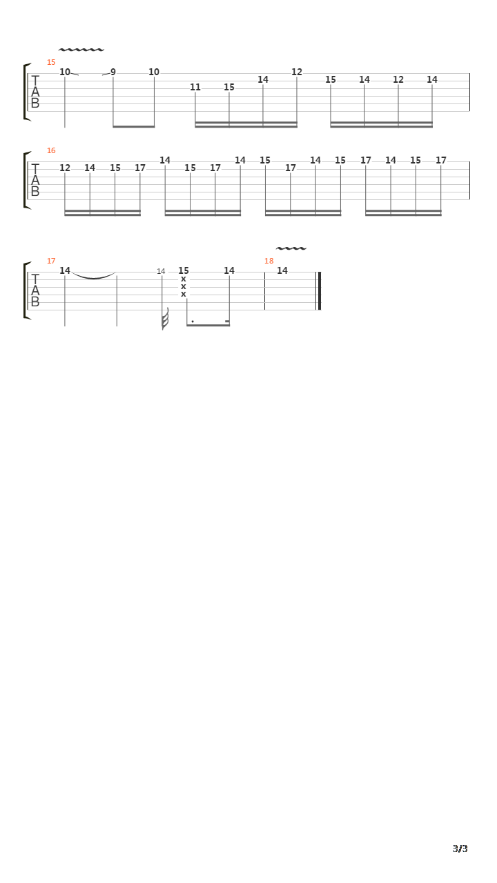 Endless Rain（solo）吉他谱