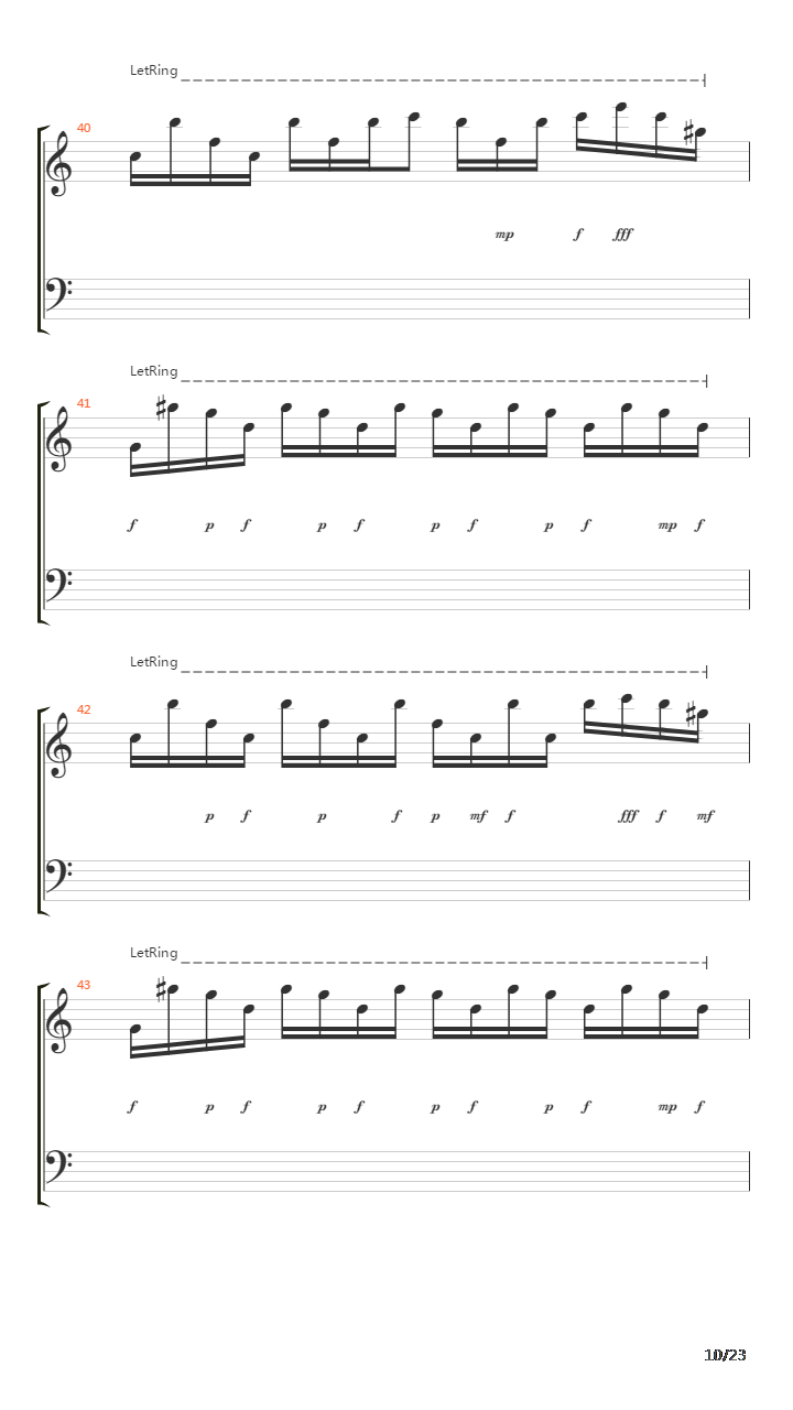 故乡吉他谱