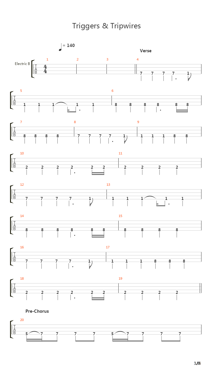 Triggers And Tripwires吉他谱