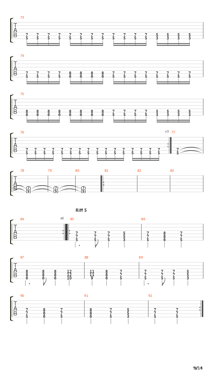 Soldiers Of Wotan吉他谱