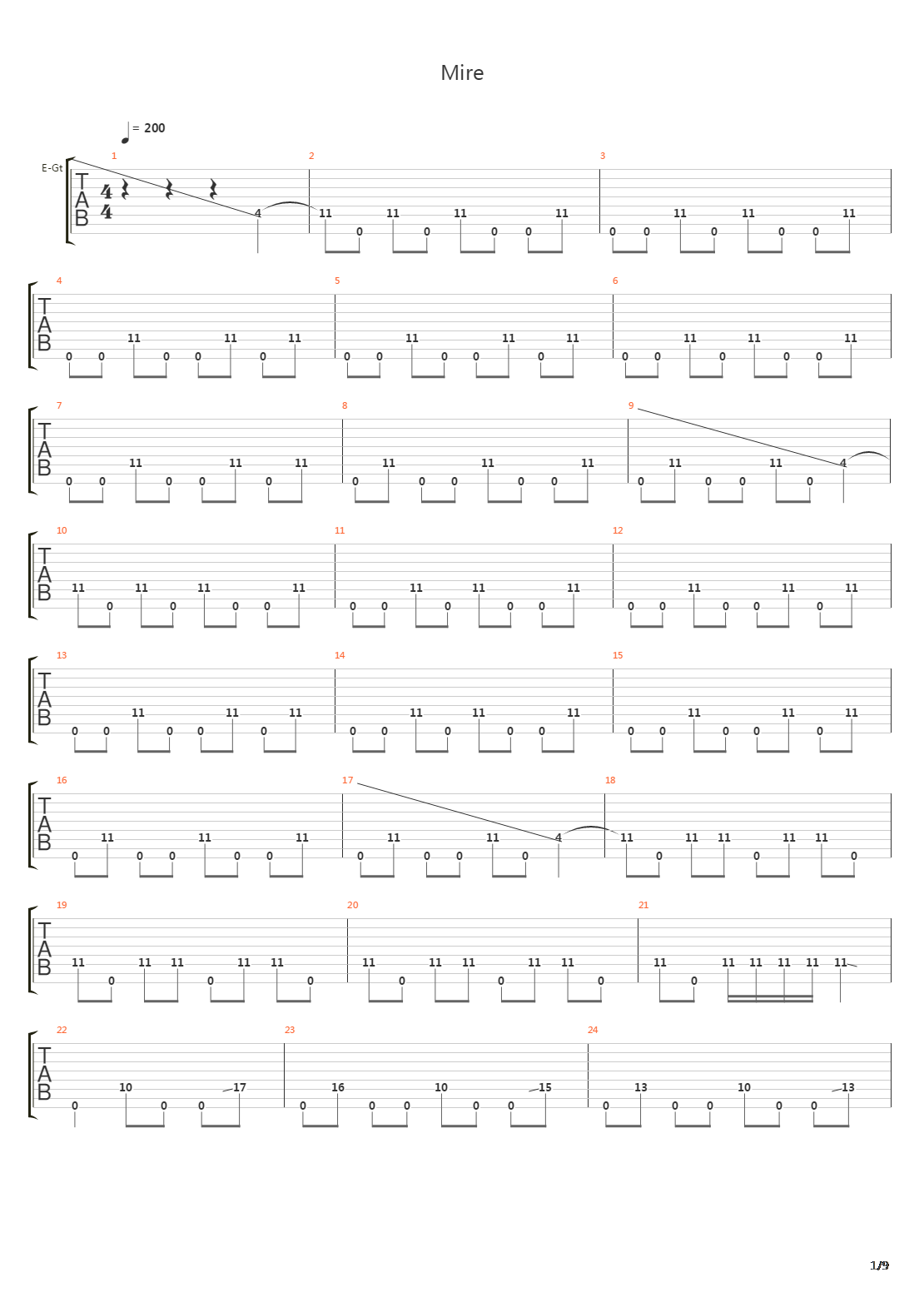 Mire吉他谱