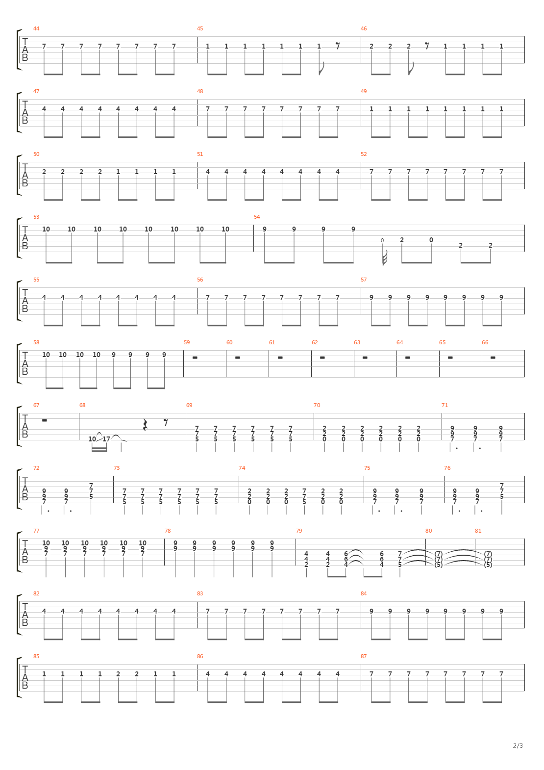 Bottom Of The Well吉他谱