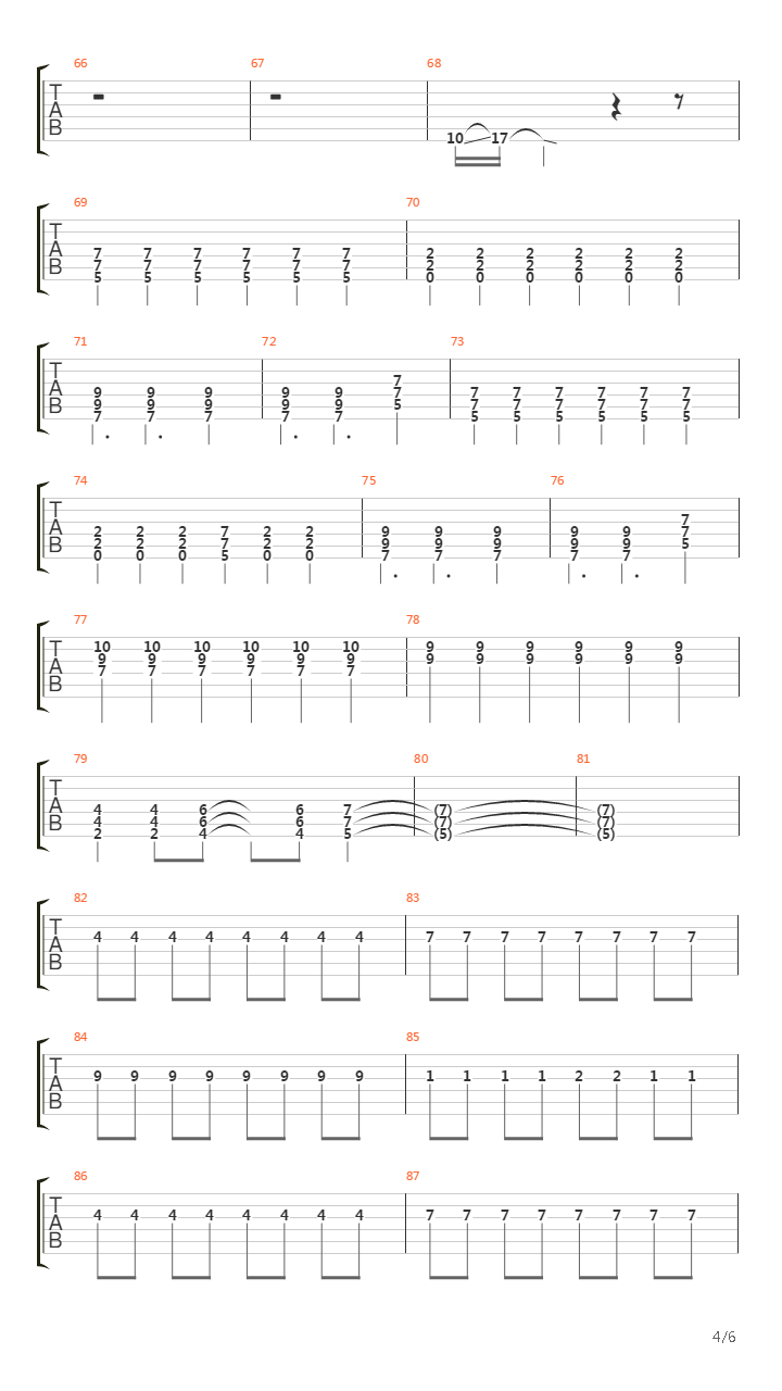 Bottom Of The Well吉他谱