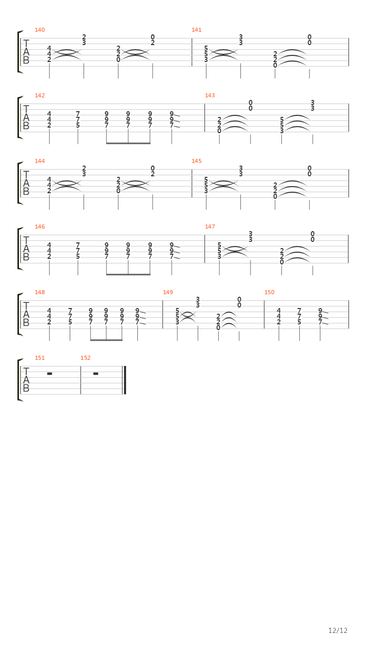 Tree Of Ages吉他谱