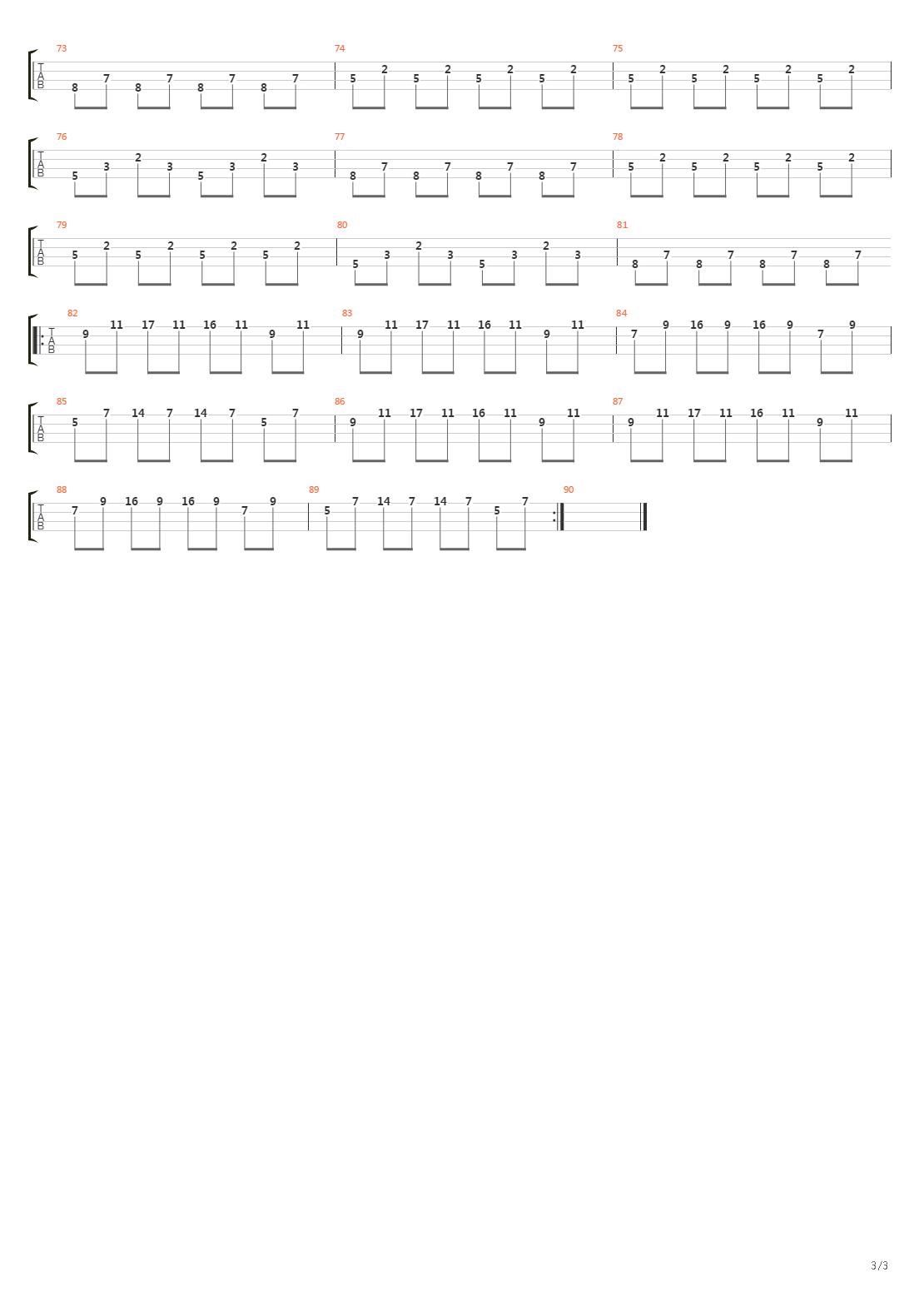 Rain吉他谱