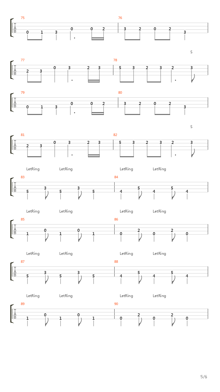 Velo Negro吉他谱