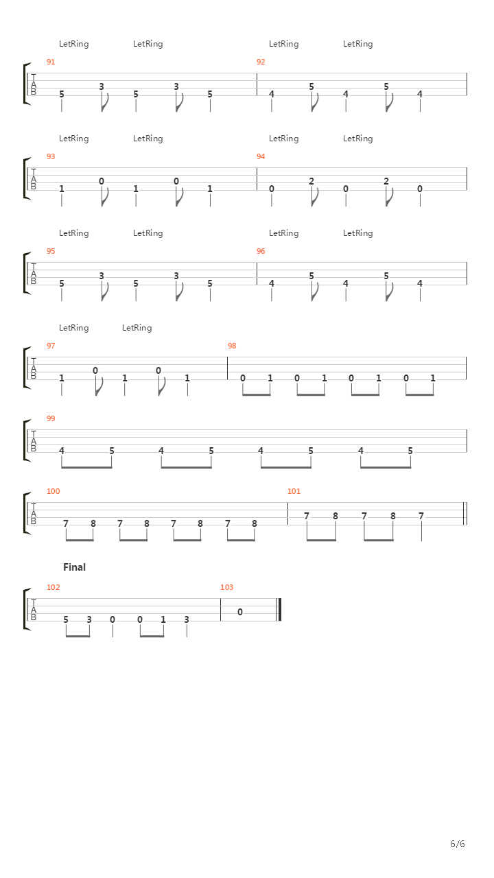 Velo Negro吉他谱