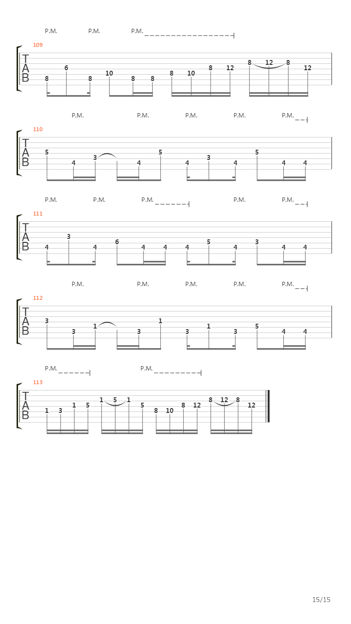 Four吉他谱