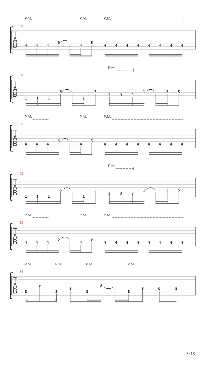 Four吉他谱