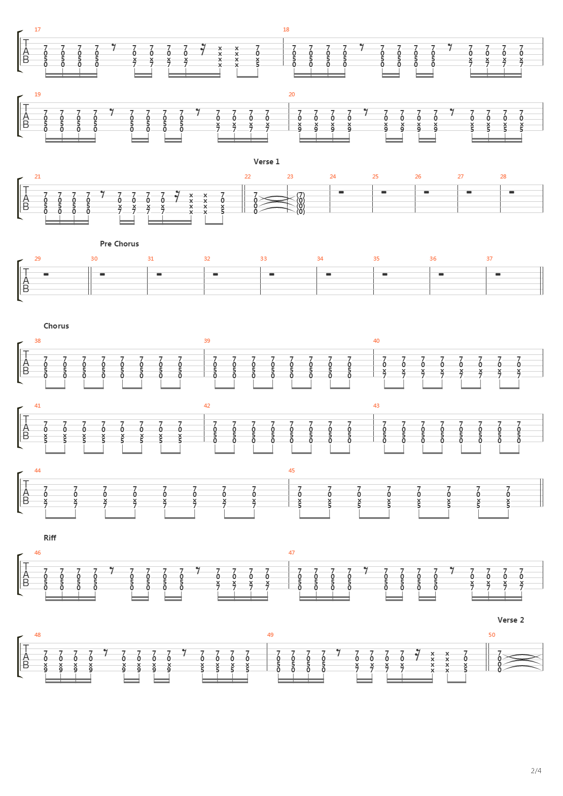 The War吉他谱