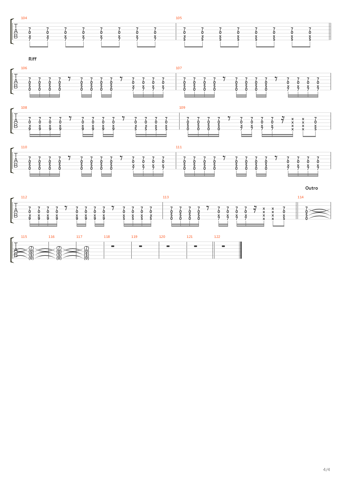 The War吉他谱