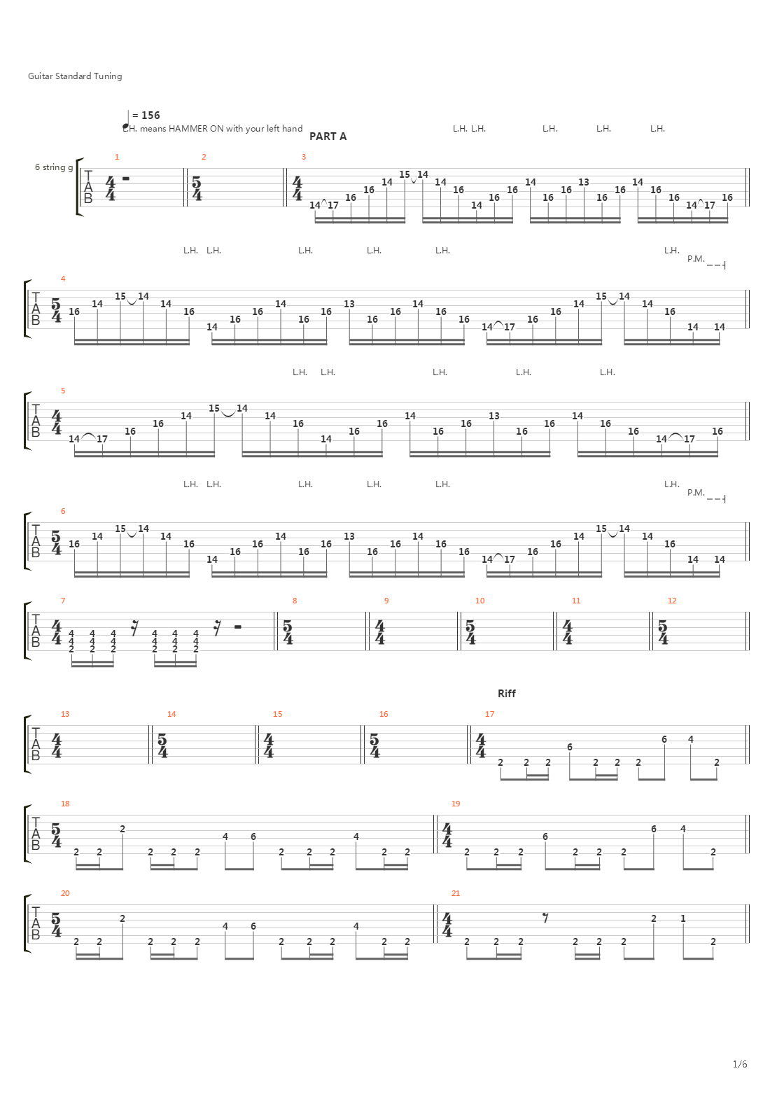 Cafo吉他谱