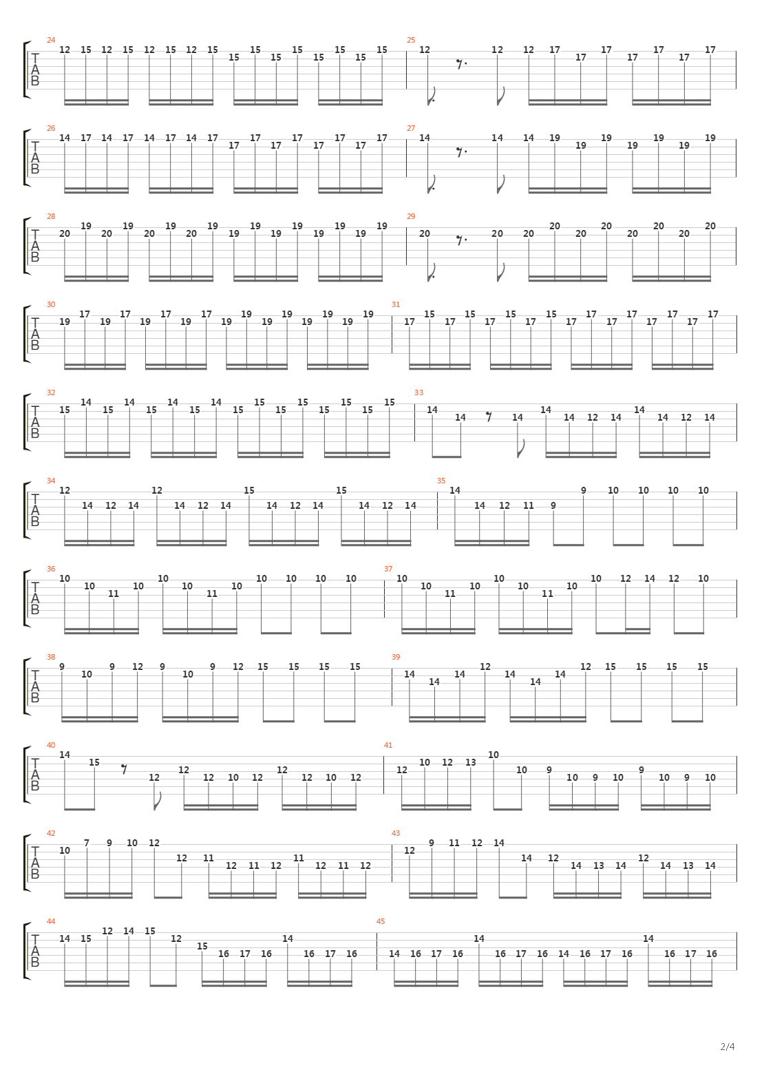 Allegro Opus No 4吉他谱