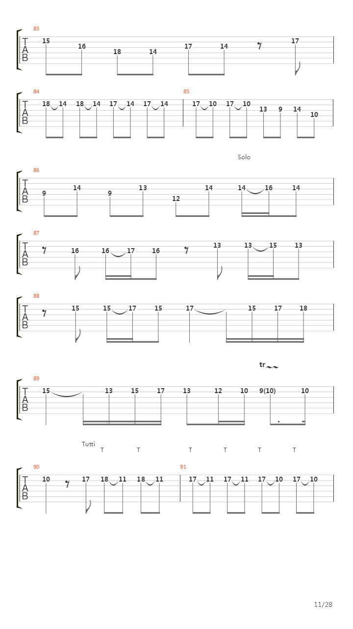 Concerto In A Minor N 8 Opus 3 Lestro Armonico吉他谱