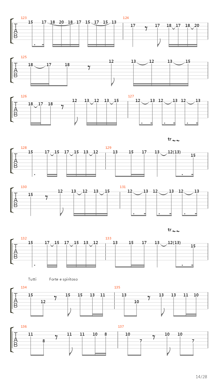 Concerto In A Minor N 8 Opus 3 Lestro Armonico吉他谱