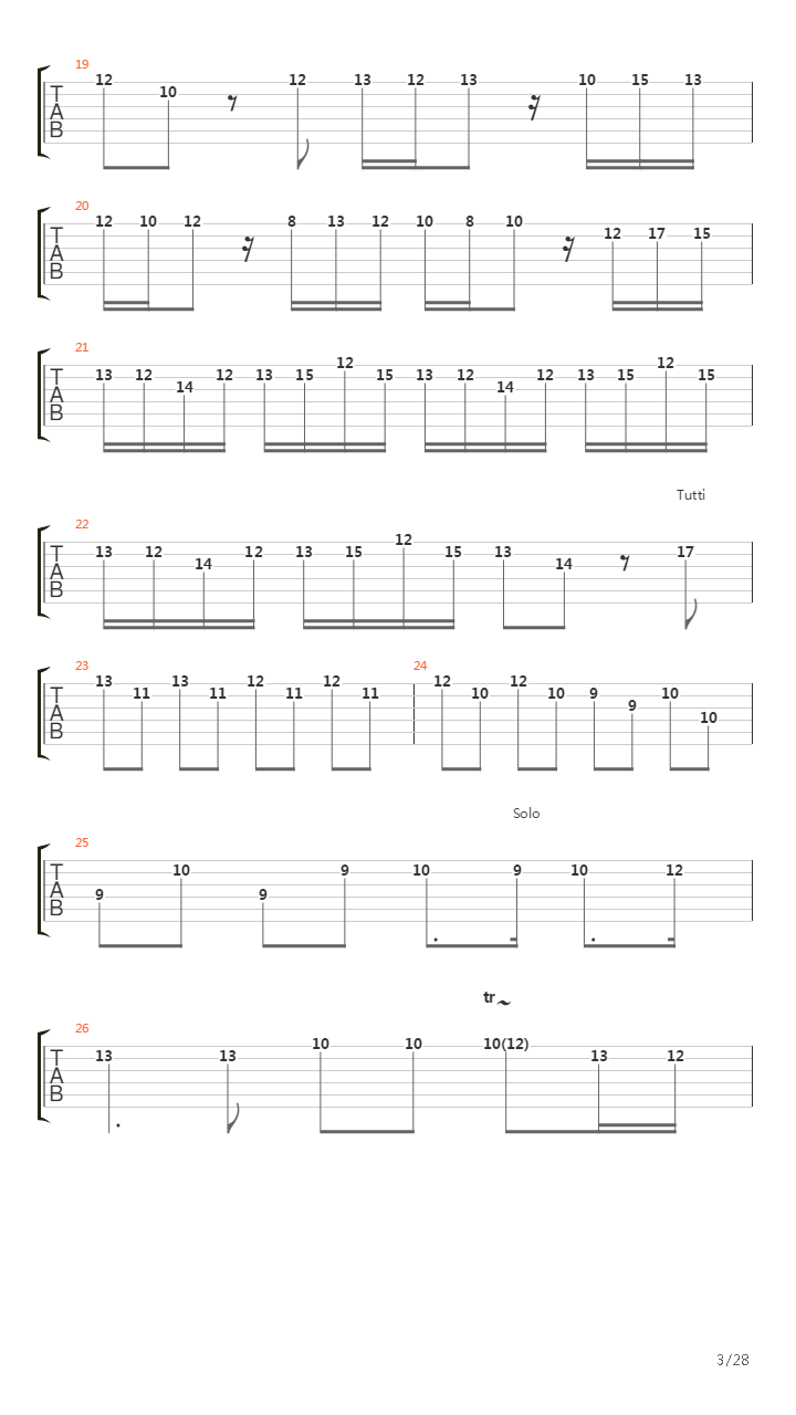 Concerto In A Minor N 8 Opus 3 Lestro Armonico吉他谱