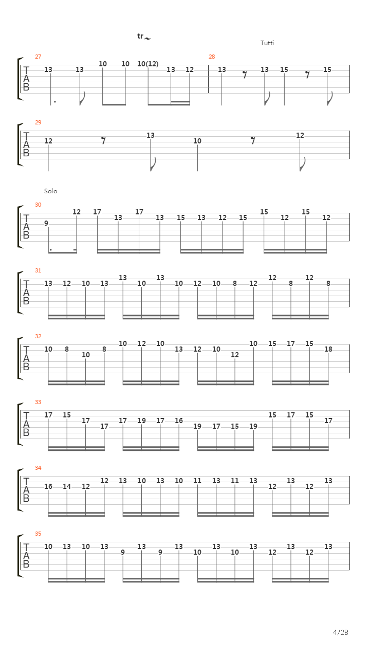 Concerto In A Minor N 8 Opus 3 Lestro Armonico吉他谱